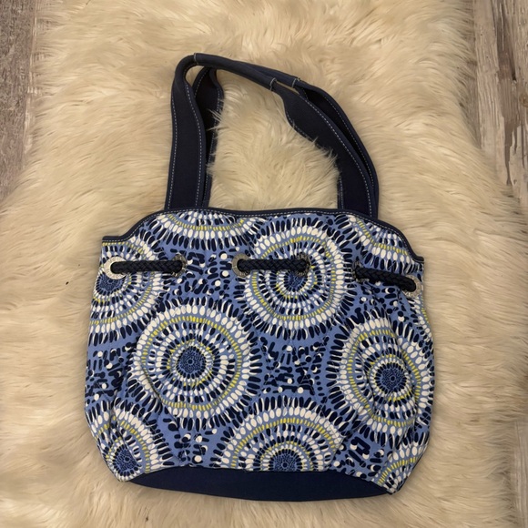 NWOT Vera Bradley Blue Starry Night Patterned shoulder tote Bag - Picture 4 of 9